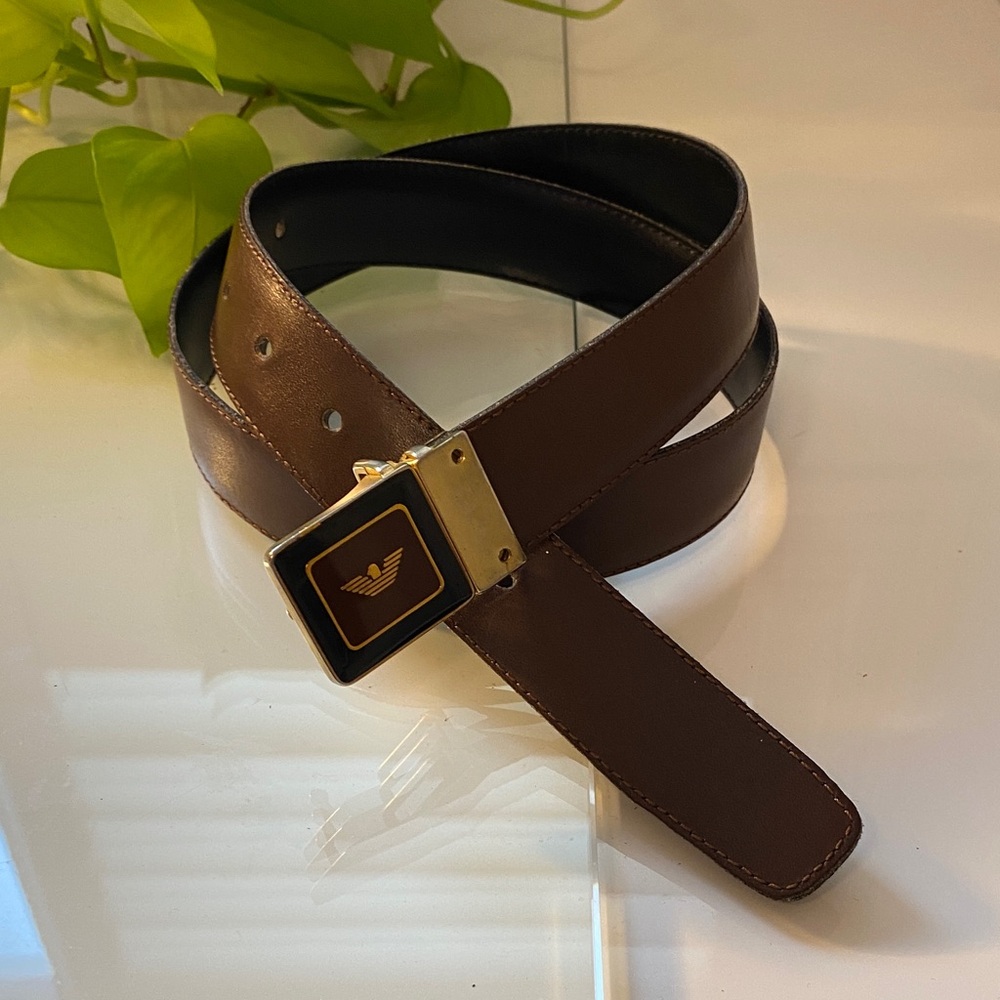 Elegant Brown Leather Women's men’s or kids Belt